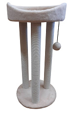 Cat House Когтеточка "Тринога с лежанкой" 85 см, хлопок